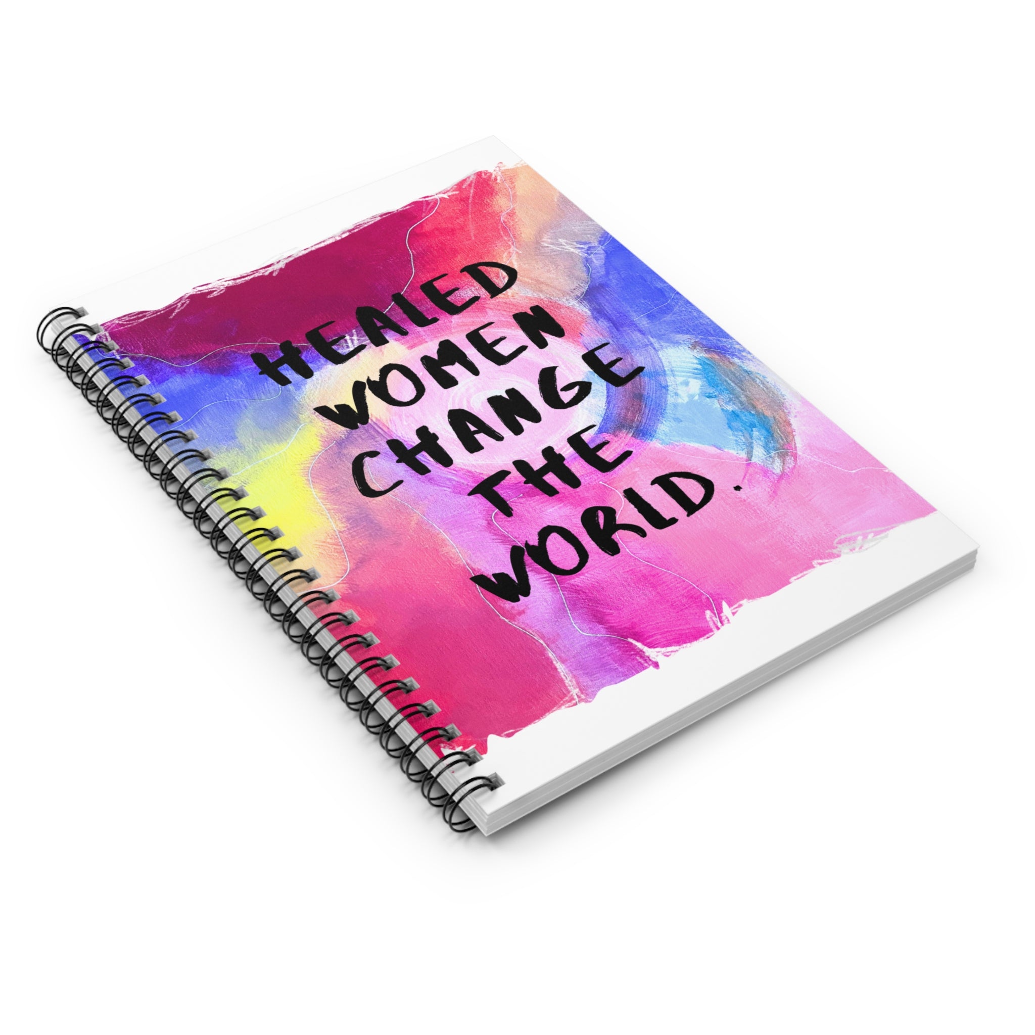 Empowering Spiral Notebook - Healed Women Change the World (Redeem with $75 Donation)