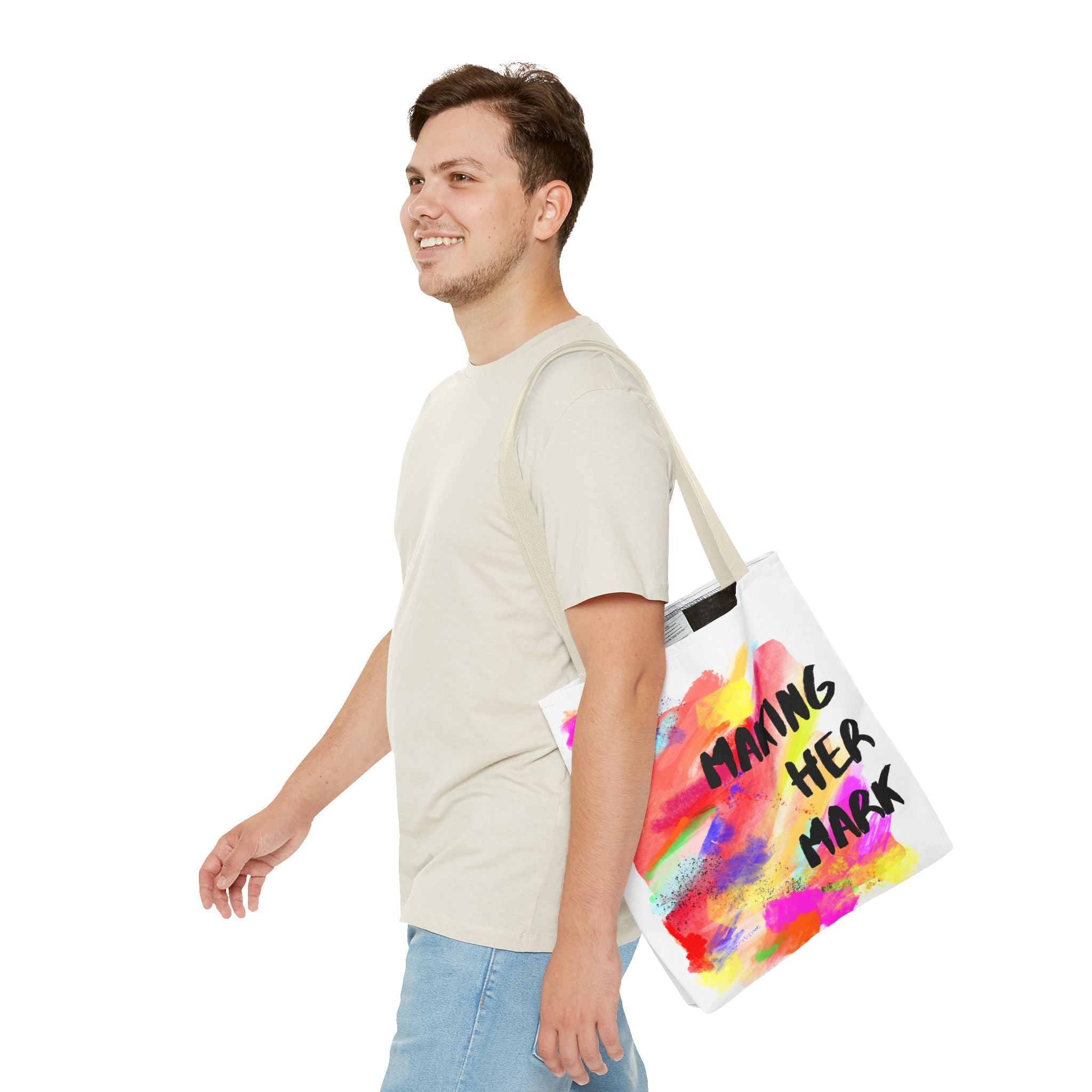 Colorful Making Her Mark Tote Bag A (Redeem with $150 Donation)