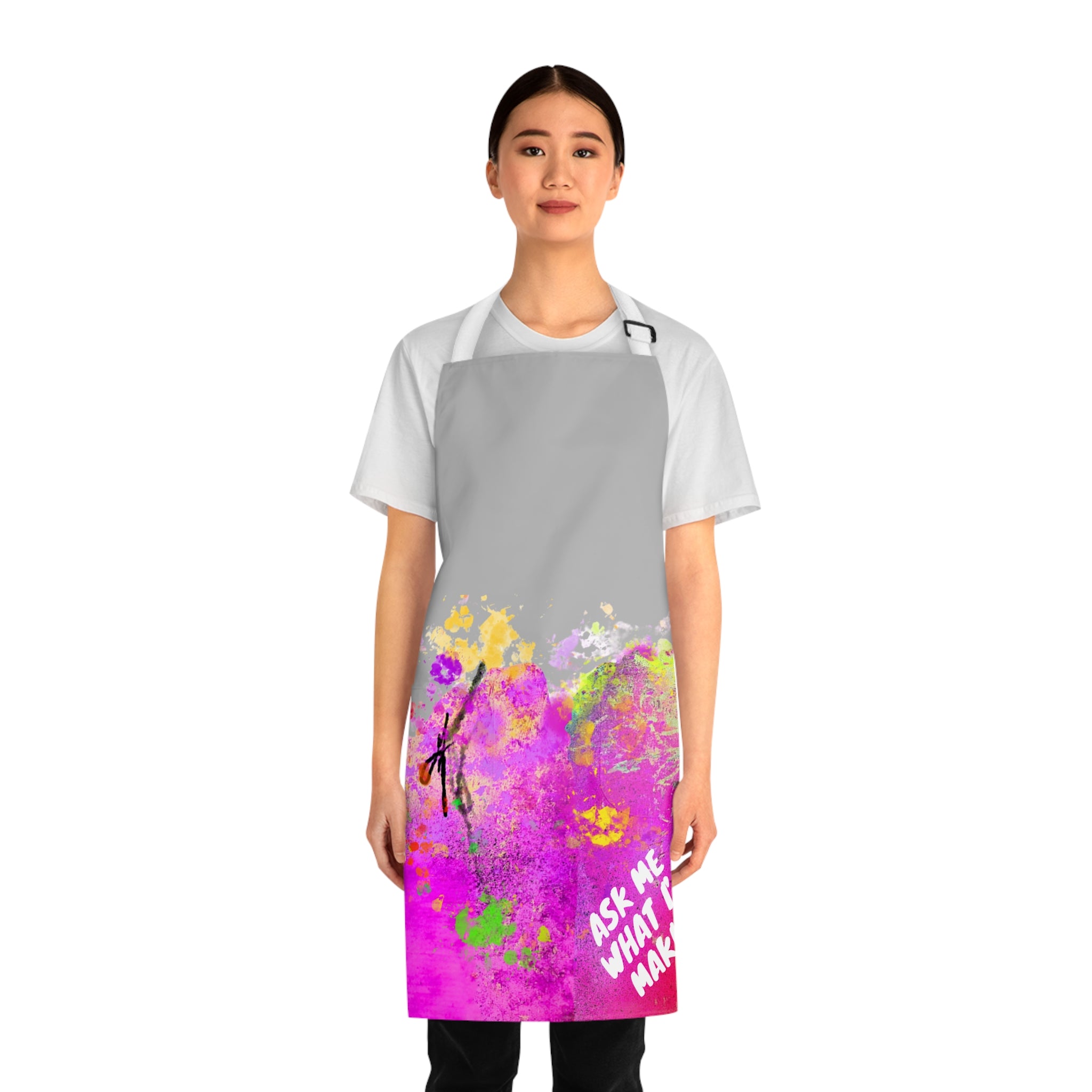 "Ask Me What I'm Making" Original Art Apron (Redeem with $150 Donation)