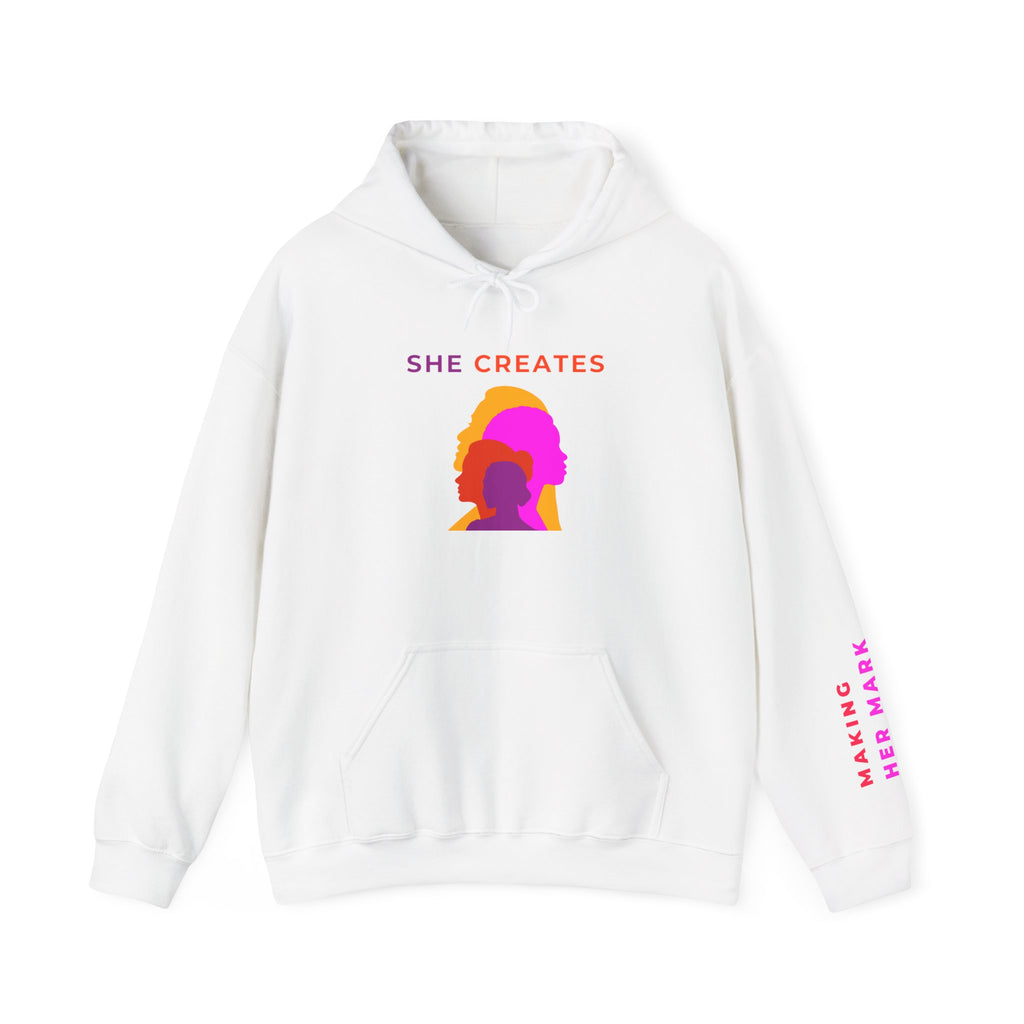 "She Creates" Hoodie with Pockets (Redeem with $200 Donation)