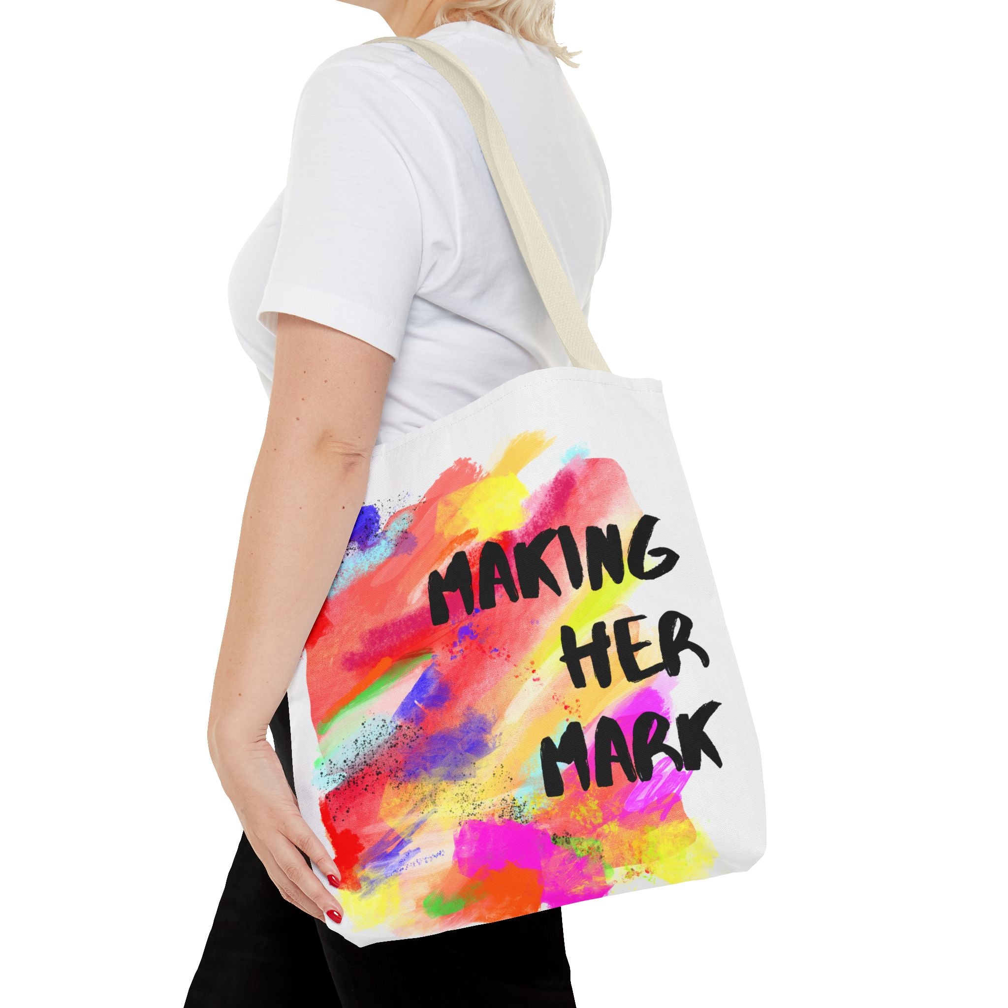 Colorful Making Her Mark Tote Bag A (Redeem with $150 Donation)