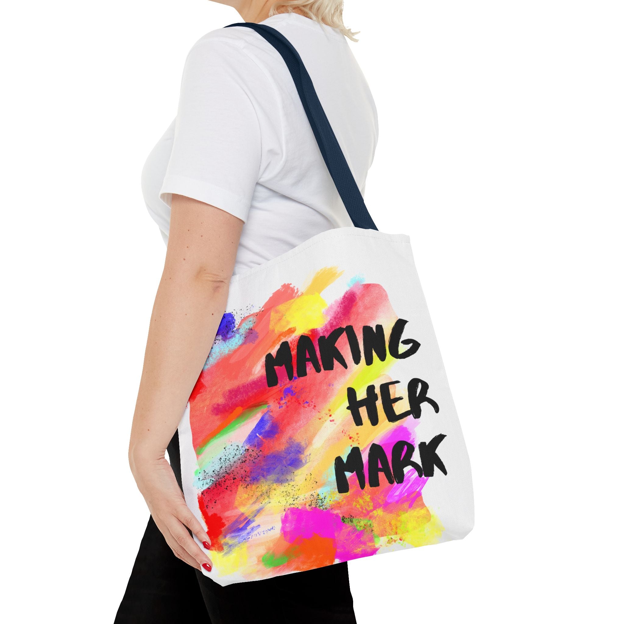 Colorful Making Her Mark Tote Bag A (Redeem with $150 Donation)