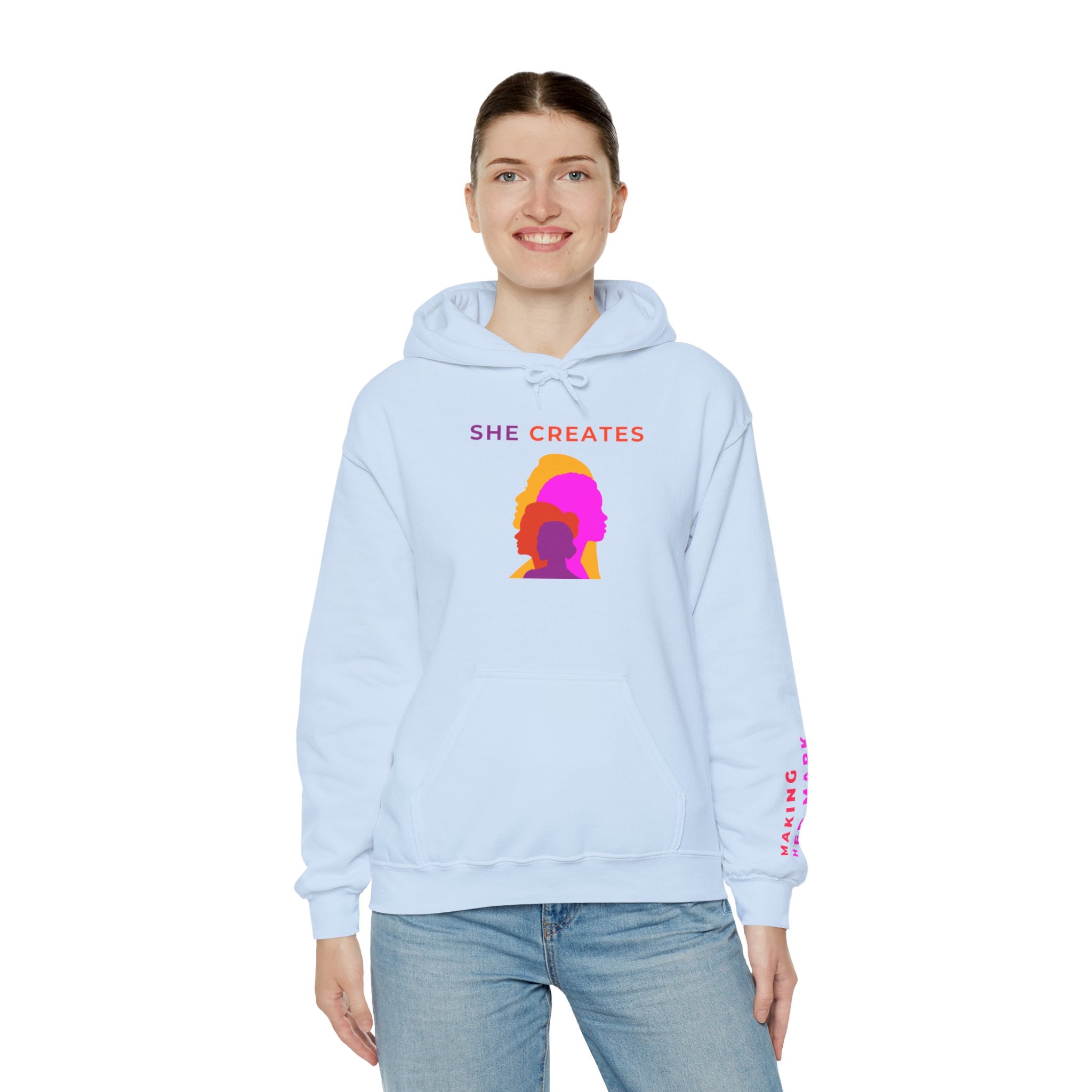 "She Creates" Hoodie with Pockets (Redeem with $200 Donation)