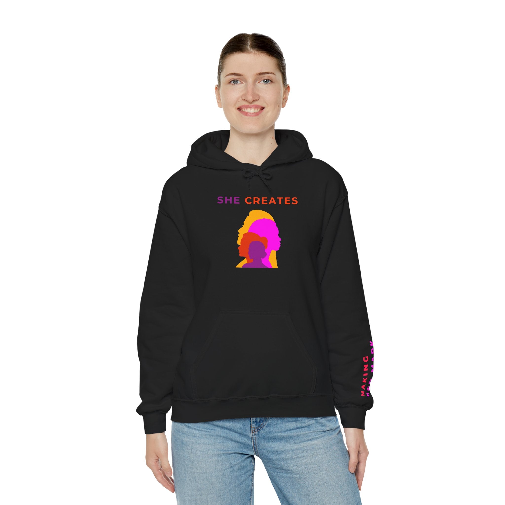 "She Creates" Hoodie with Pockets (Redeem with $200 Donation)