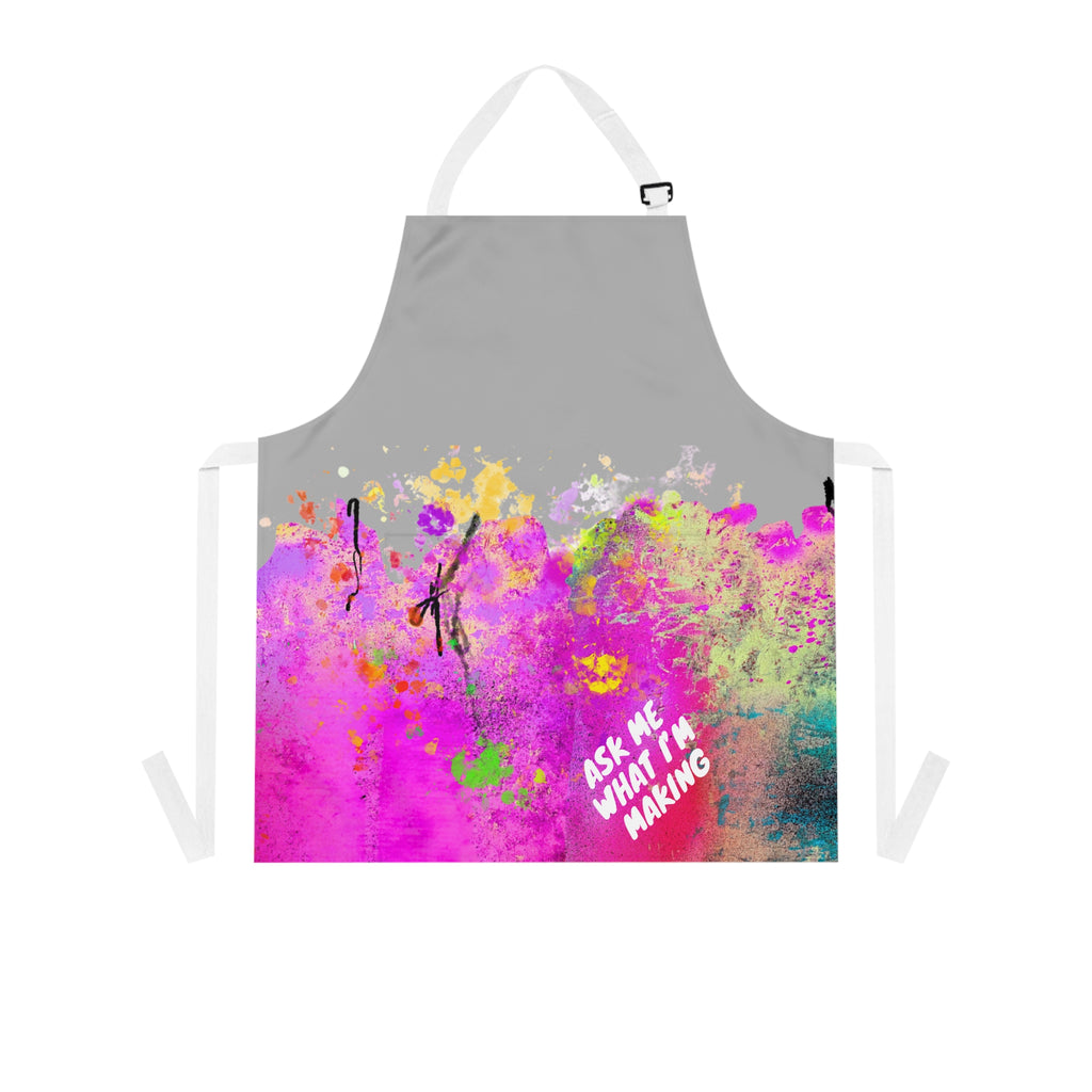 "Ask Me What I'm Making" Original Art Apron (Redeem with $150 Donation)