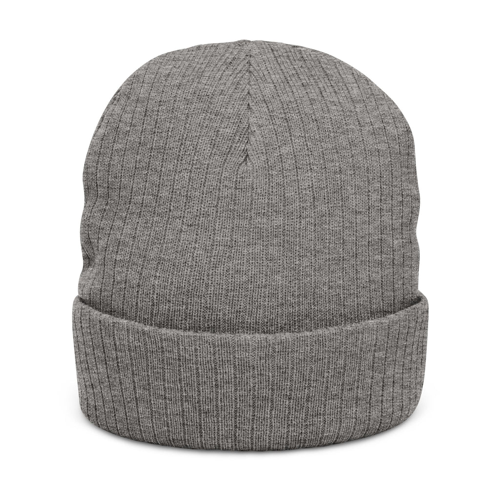 Ribbed Making Her Mark Beanie in Gray